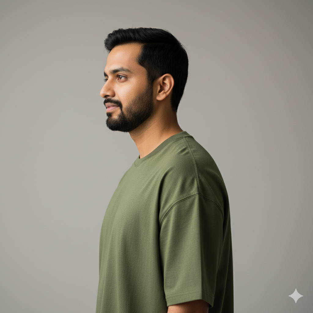 The Classic Oversized Olive Green- OS02