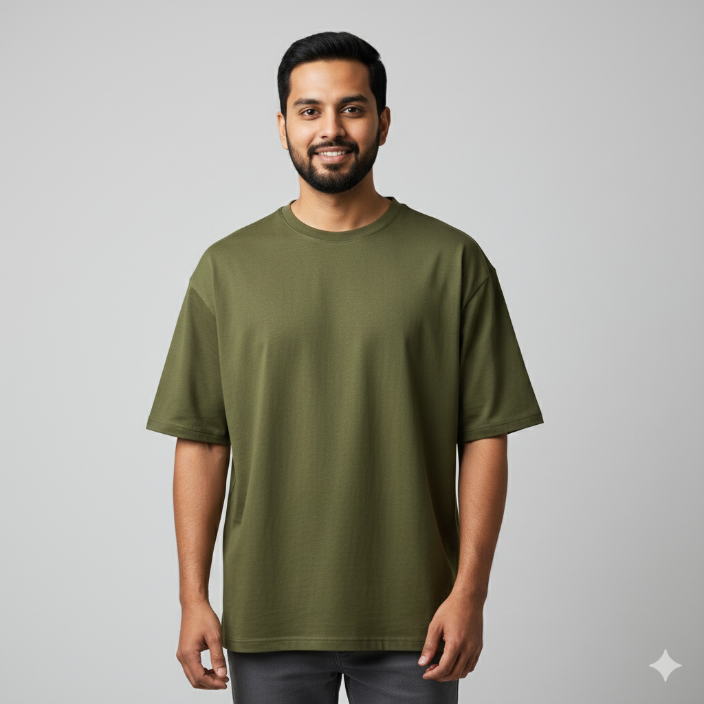 The Classic Oversized Olive Green- OS02