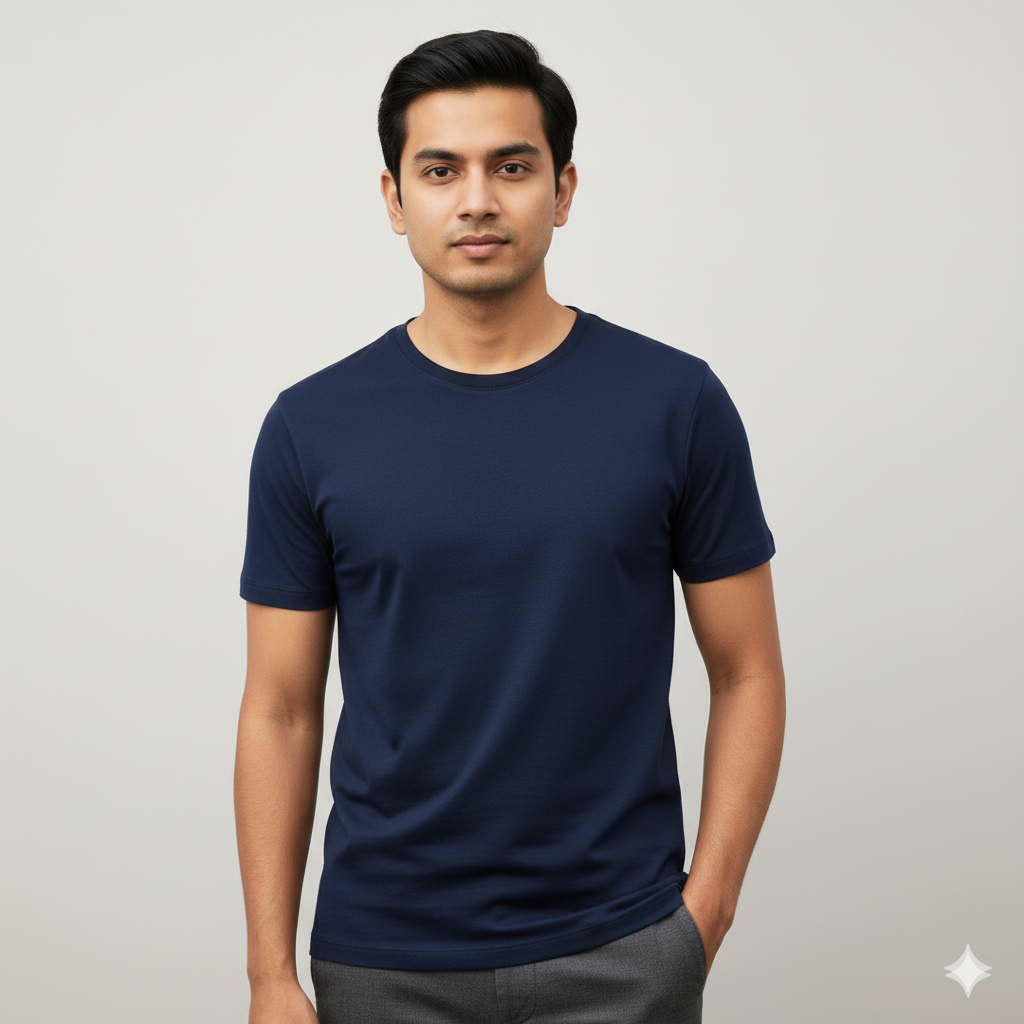 Supima Luxe Navy Blue- DS02