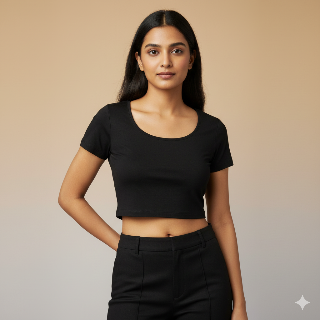 Eclipse Crop Black - CT01