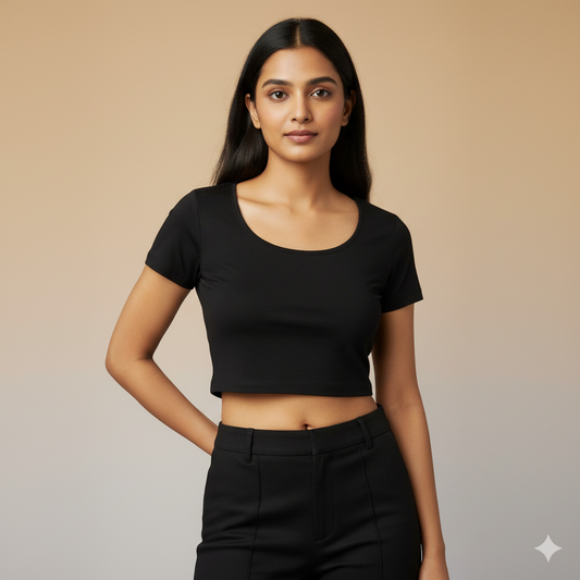 Eclipse Crop Black - CT01